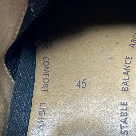 Ecco Remote Sneaker Oxford Size 11.5 EU‎ 45 Black Leather Lace Up Shoes - Picture 9 of 11